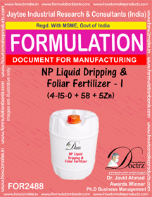 E Books Np Liquid Dripping & Foliar Fertilizer -Ii Formula