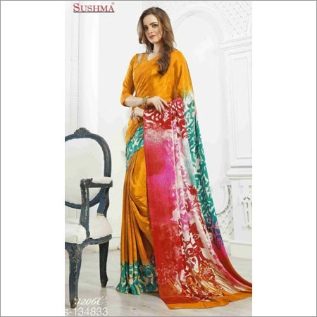 Ladies Modern Crepe Saree