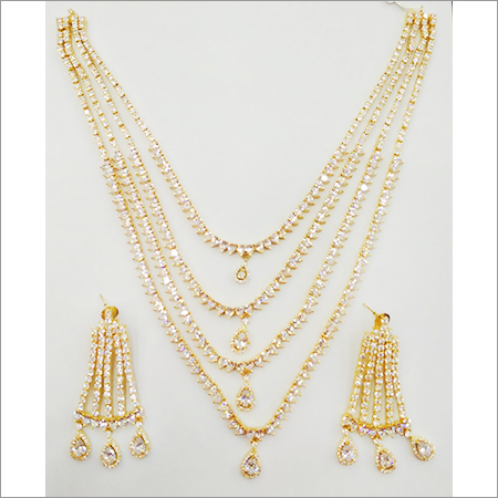American Diamond Jewellery Set