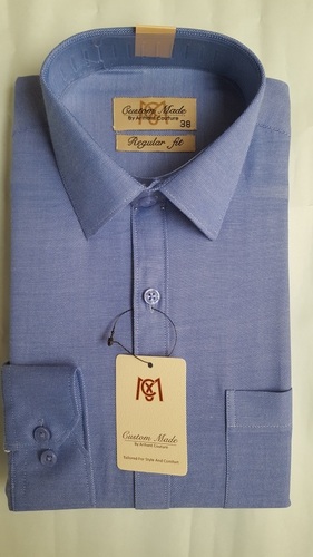 Blue Men'S Formal Shirt