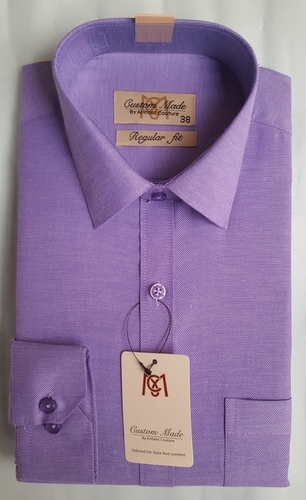 Purple Men'S Formal Shirt
