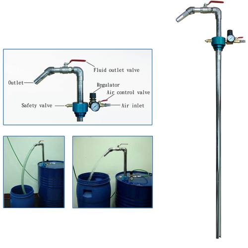 FIT TOOLS 50 Gallon Pneumatic High Flow Oil and Liquid Dispenser