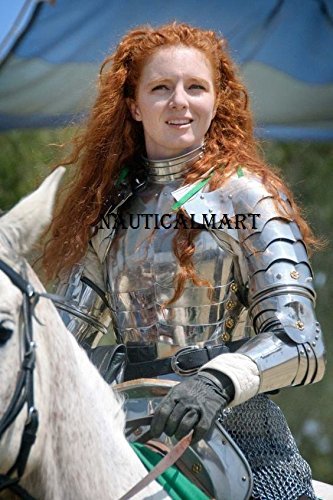 Silver Nauticalmart Lady Pauldrons Set Armour Halloween Costume