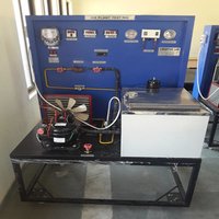 Ice Plant Trainer Unilab-017ipt - Stainless Steel, 1.5m X 1m, Kirloskar Compressor | Fast Ice Making, Air Cooled Condenser, Educational Tool