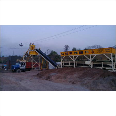 Stationary Type Fully Automatic Pan Mix Batching Plant