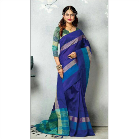 Purple Bandhani Cotton Saree