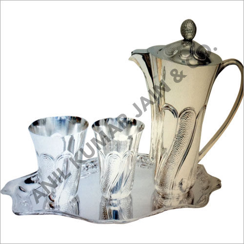 Decorative Silver Jug Set