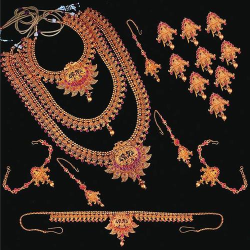 South IIndian Temple Traditional Bridal Necklace Set
