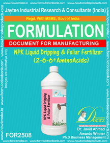 E Books Npk Liquid Dripping & Foliar Fertilizer (2-6-6+Amino Acids)