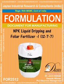 E Books Npk Liquid Dripping And Foliar Fertilizer -I (12-7-7)