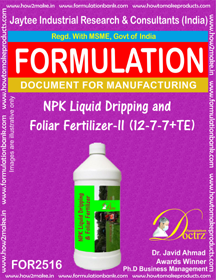 Micro Nutrients & Fertilizer Formulations