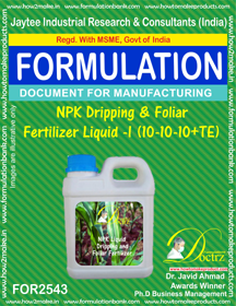 Micro Nutrients & Fertilizer Formulations