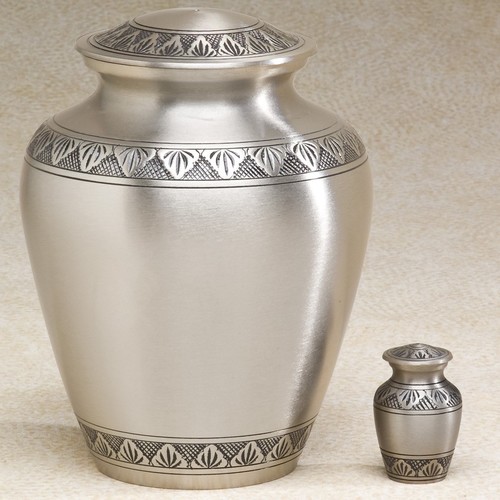 Athena Pewter Elite Brass Metal Cremation Urn