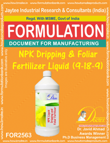 NPK Dripping & Foliar Fertilizer Liquid - 9-18-9 Nutrient Formula | eBook Download Available, Comprehensive Guide Included