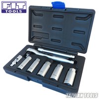 Fit Tools 8 Pcs 3/8" Torque Limited Ratchet And Spark Plug Socket Kit