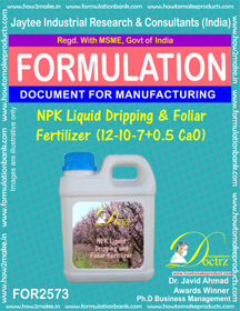 E Books Npk Liquid Dripping & Foliar Fertilizer (12-10-7+0.5 Cao)