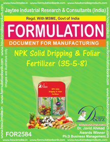 E Books Npk Solid Dripping And Foliar Fertilizer (35-5-8)