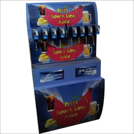 Soda Fountain Machine - Stainless Steel, 40x30x60 cm, 10 Liters Capacity | Easy Setup, Durable Design, Customizable Branding, Multiple Flavors
