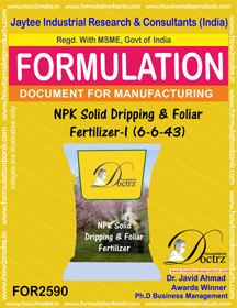 E Books Npk Solid Dripping & Foliar Fertilizer-I (6-6-43)
