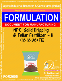 E Books Npk Solid Dripping & Foliar Fertilizer-Ii (12-12-36+Te)