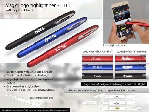 Magic Logo Highlight Pen With Stylus