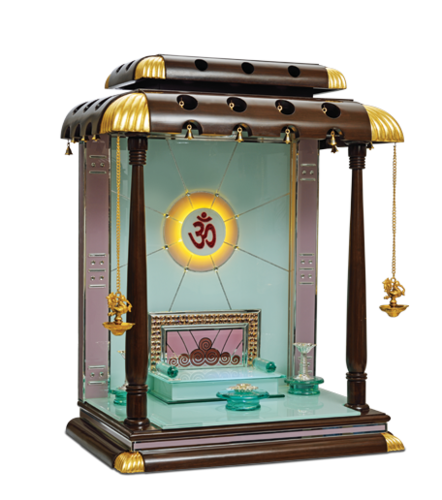 Brown Antique Gold Leafing Temple