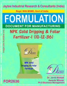 E Books Npk Solid Dripping & Foliage Fertilizer-I 10-12-36)