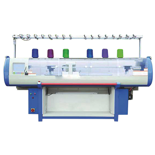 High Speed Fully Computerised Three System Flat Knitting Machine With And Without Comb Device
