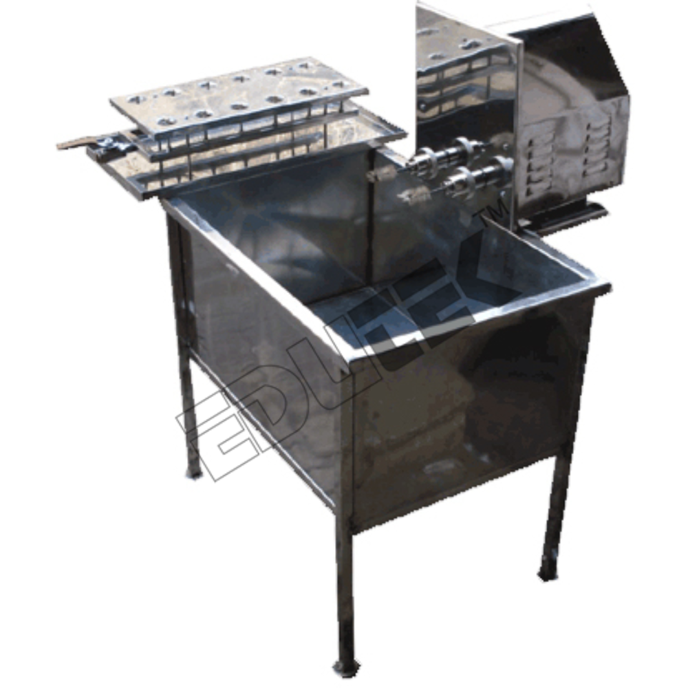 Bottle Washing Machine - Stainless Steel Washing Tank, Motorized Unit - Powder Coated Ms Pipe Frame, Variable Dimensions For Various Brush Sizes