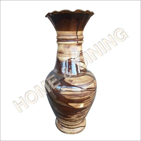 20 Inch Ceramic Vase Coffee Color