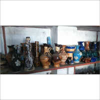 Antique Ceramic Vases - 18 Inch, High-grade Inorganic Material, Intricate Carving Details, Vibrant Color Combination, Elegant Traditional Finish