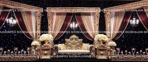 Traditional Gold Wedding Stage