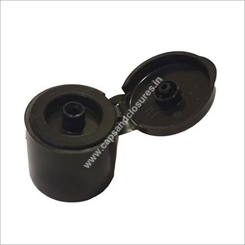 Black Threaded Flip Top Cap Hardness: Rigid