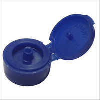 Blue Snap Fit Tamper Evident Flip Top Cap