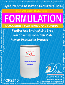 E Books Flexible And Hydrophobic Grey Heat Coating Insulation Plate Mortar Production Process A Iii
