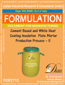 Cement Based Insulation Plate Mortar - White Heat Coating, eBook Download Available