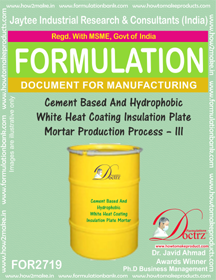 Construction Chemical Production Formulations