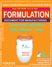 Ceiling Roses and Cornice Fixing Adhesive Powder - Quick Setting Formula E-Book Instructions Included