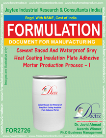 Cement Based & Grey Heat Coating Insulation Plate Adhesive Mortor