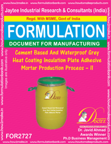 Construction Chemical Production Formulations