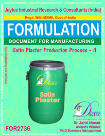 Satin Plaster Production Process II - E-Book Format | Smooth Surface Creation, Long Absorption Time, Versatile Applications