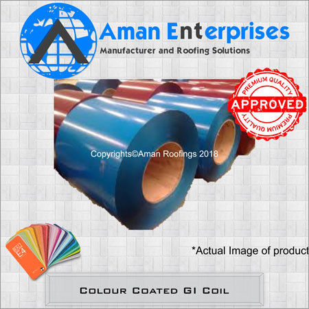 Blue Colour Coated Gi Coil