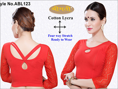 Ladies 4 Way Lycra Full Sleeve Blouse