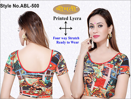Ladies Printed Fabric Blouse