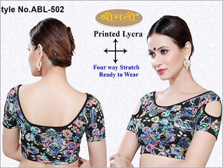 Printed Short Sleeve Blouse