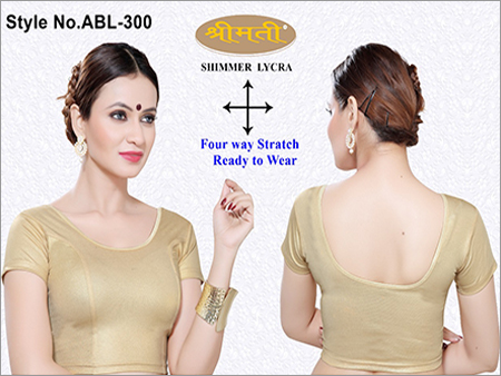 5 To 8 Ladies Shimmer Lycra Plain Blouse