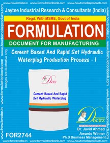 E Books Cement Based & Rapid Set Hydraulic Waterplug