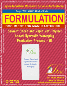 E Books Cement Based & Rapid Set Polymer Added Hydraulic Waterplug-Iii