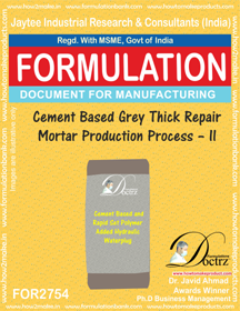 E Books Cement Based Grey Thick Repair Mortar-Ii
