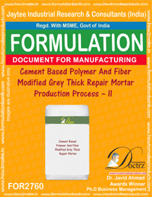 E Books Cement Based Polymer & Fiber Modified Grey Thick Repair Mortar A Iii